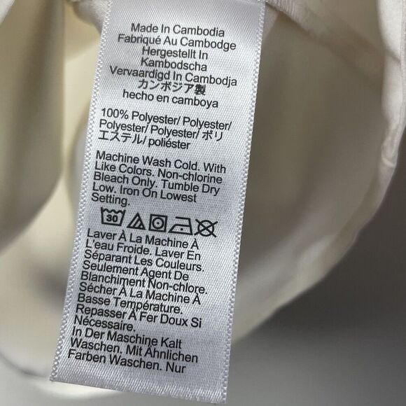 J.CREW Top Women XS Sleeveless Button-Back Shell NEW Ivory BY429 - Picture 10 of 11